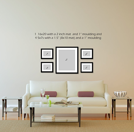16x20 with 4 5x7