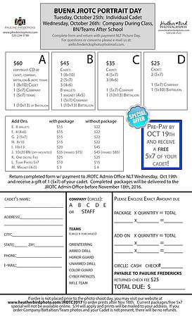 JROTC 2016-2017 order form